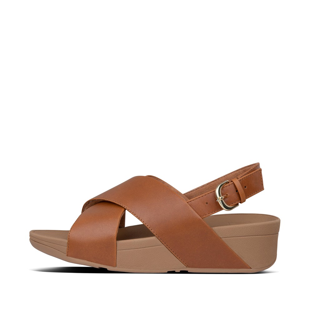 Fitflop Womens Sandals Brown - Lulu Leather Back-strap - LF6721483